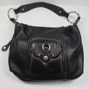 B Makowsky Hobo Bag Pebbled Leather Purse